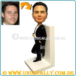 Custom 3D Cool Men In Black Tall Figurine - 20 to 22CM